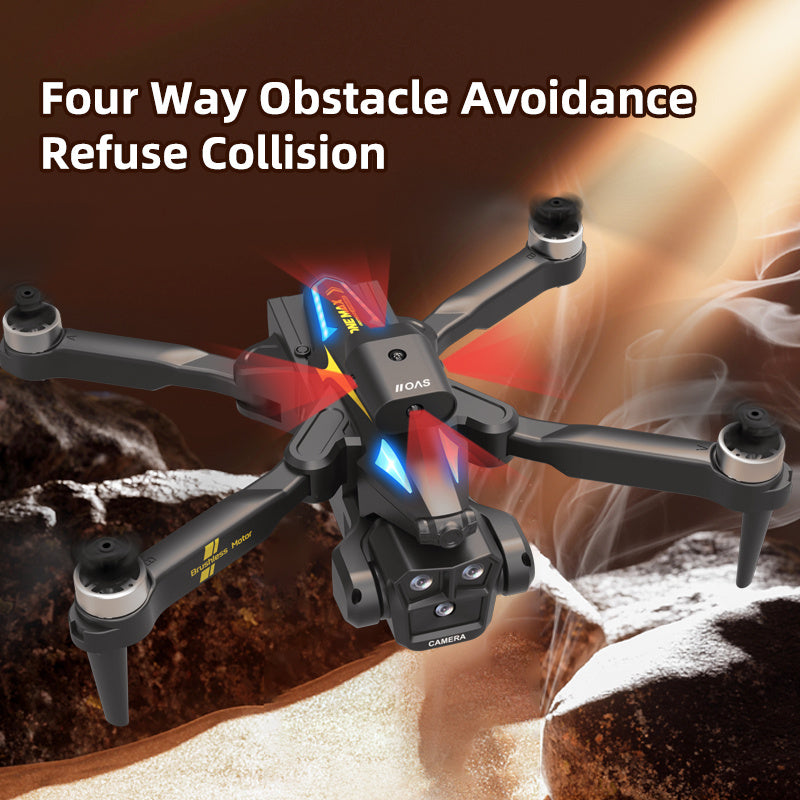 C10S - 360 Degree Obstacle Avoidance, Electrically Adjustable Triple Camera, Toy Drone