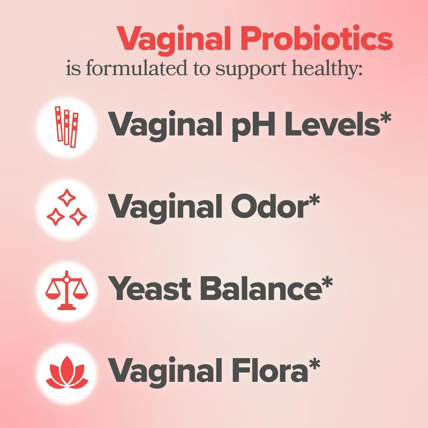 Women's Probiotics For Women PH Balance With Prebiotics Lactobacillus Probiotic Blend Women Health Supplement, 60 Count