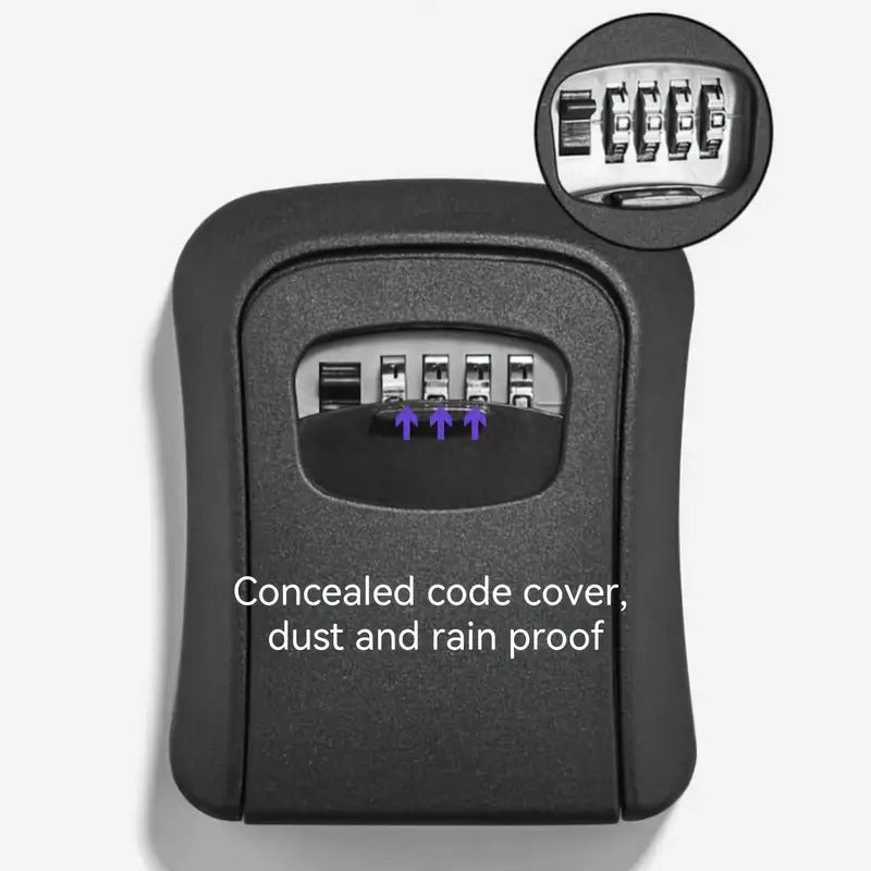 4 Digit Key Safe Lock Box Combination Wall Mount Security Storage Case Organizer