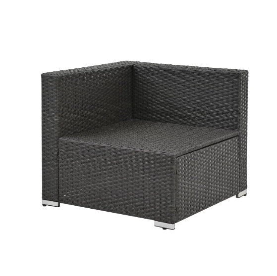 Patio Furniture PE Rattan And Tempered Glass Table