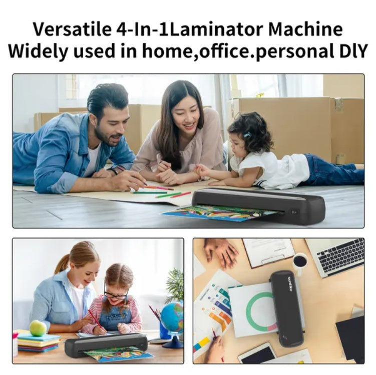 Versatile Laminator Machine,It Has Quick Warm Up, Fast Laminating Documentation And Photos, Increases Their Long Term Color Preservation. Suitable For Family, Office And School A4 A5 A6 Size