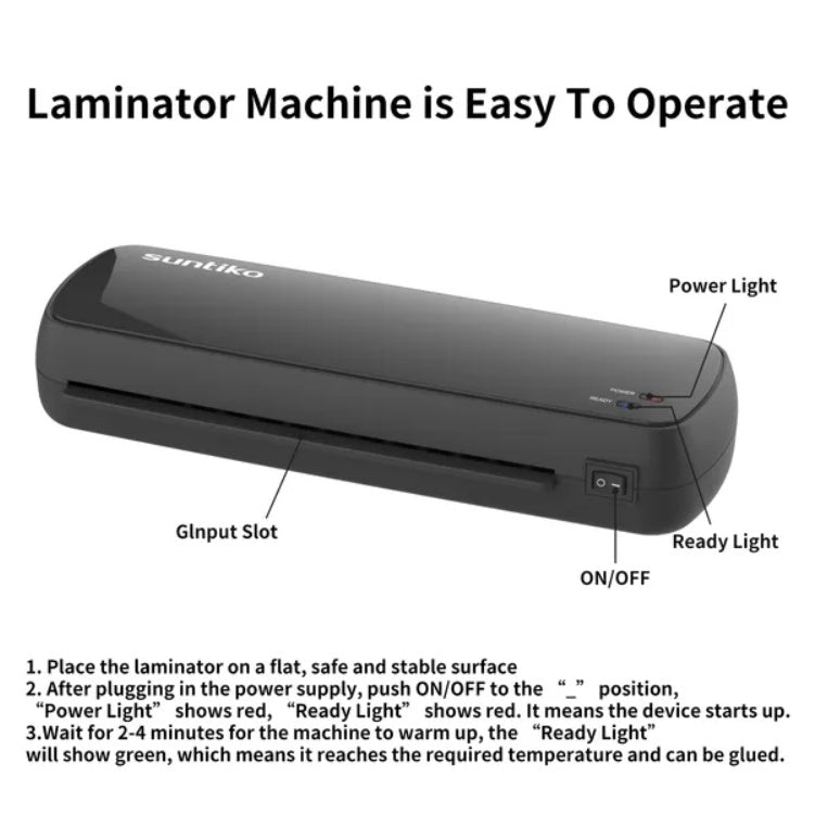 Versatile Laminator Machine,It Has Quick Warm Up, Fast Laminating Documentation And Photos, Increases Their Long Term Color Preservation. Suitable For Family, Office And School A4 A5 A6 Size