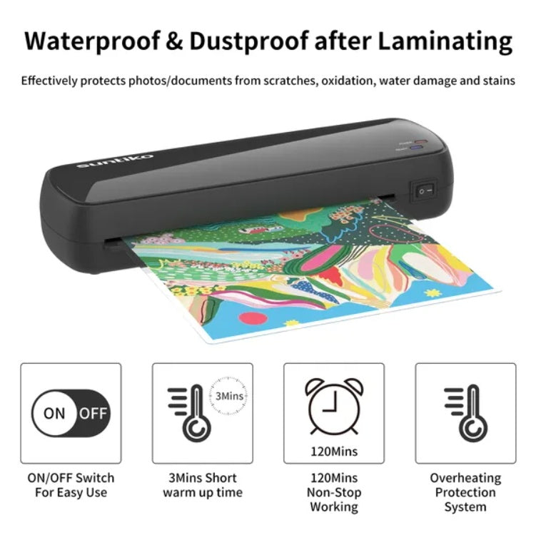 Versatile Laminator Machine,It Has Quick Warm Up, Fast Laminating Documentation And Photos, Increases Their Long Term Color Preservation. Suitable For Family, Office And School A4 A5 A6 Size