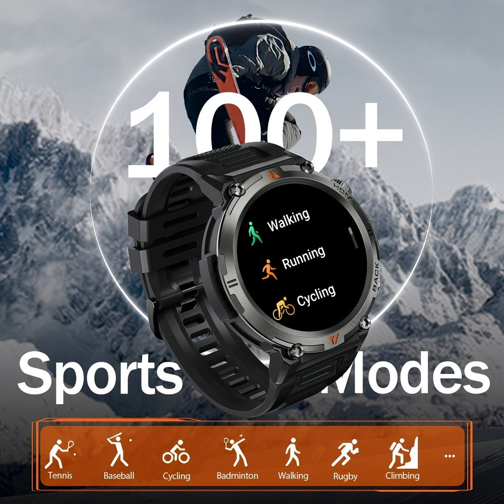 Silicone KE3 INEYES Hot Sale Smart Watch For Men With 3ATM Waterproof, Large HD Display, Sports Smart Watches For Men With LED Flashlight