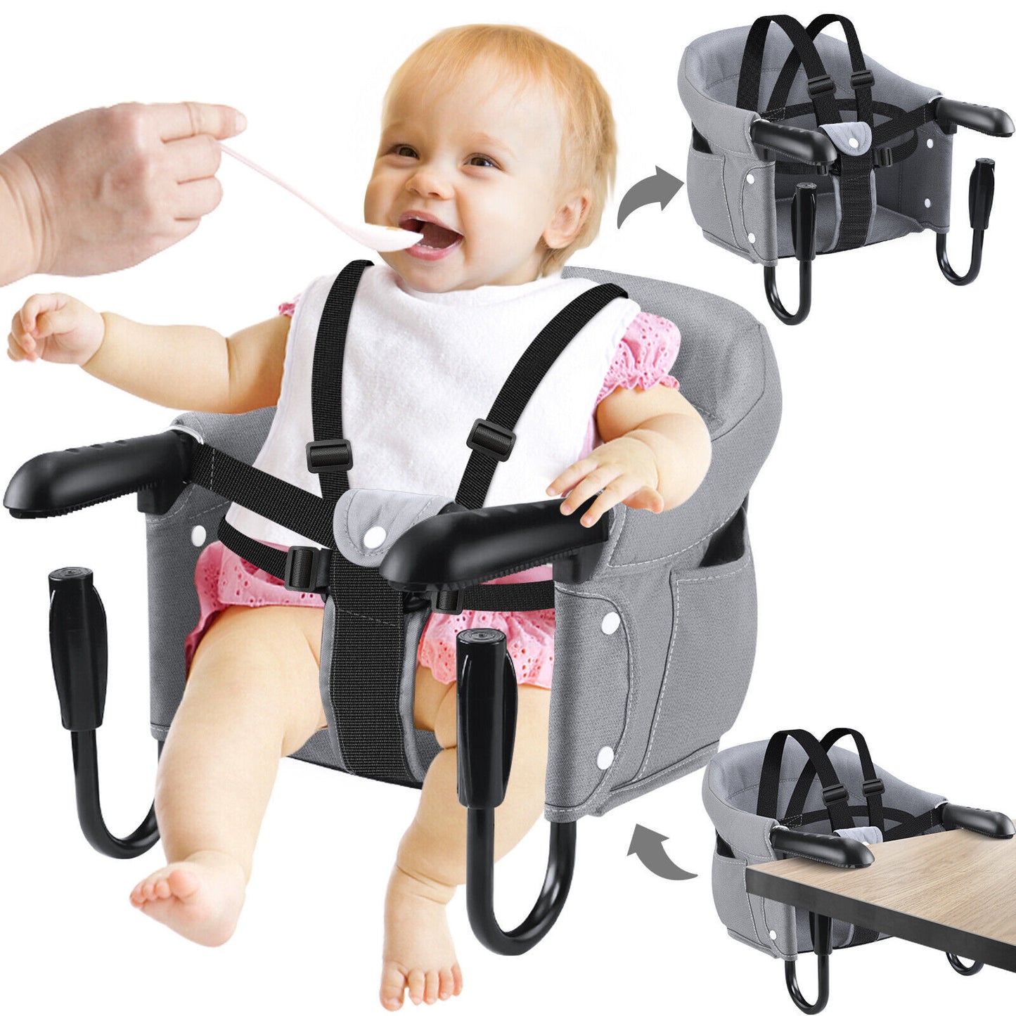 Baby Chair Hook Portable Chair For Travel Foldable Travel For Babies Eating US