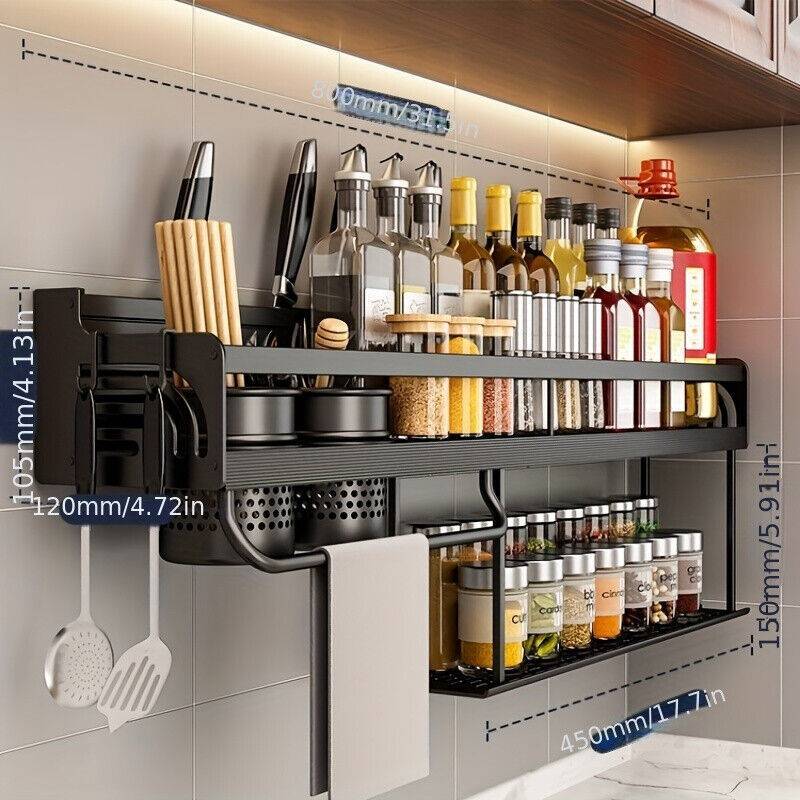 Non Drilling Multifunctional Household Wall Mounted Chopstick Holder Rack