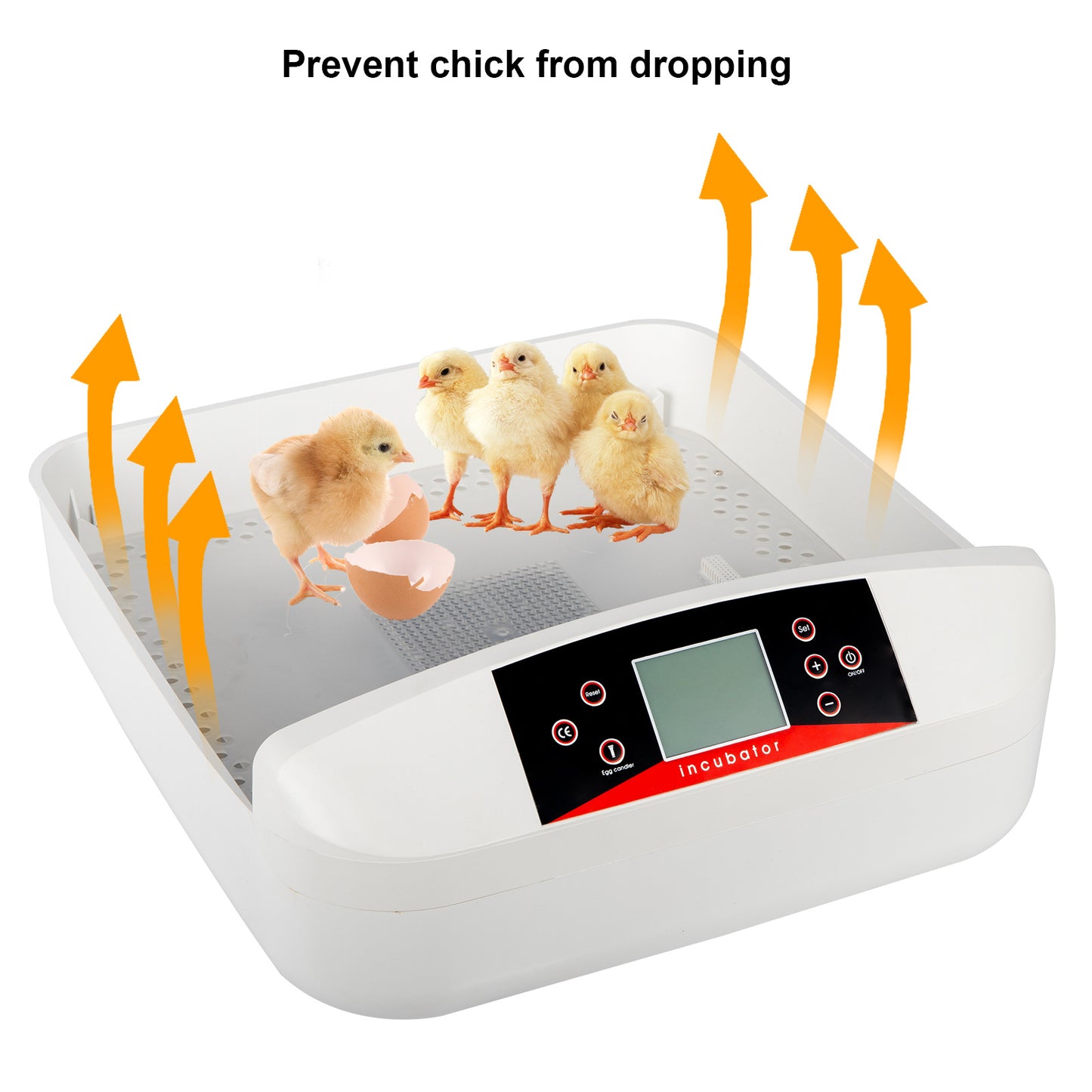 56pcs Poultry Automatic LED Incubator, Egg Setter - American Standard