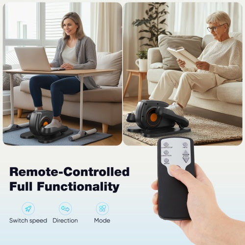 Under-Desk Elliptical Machine Compact Quiet Mini Pedal Exerciser With Adjustable Speed, LED Display, Portable Fitness Solution For Home Or Office Workouts