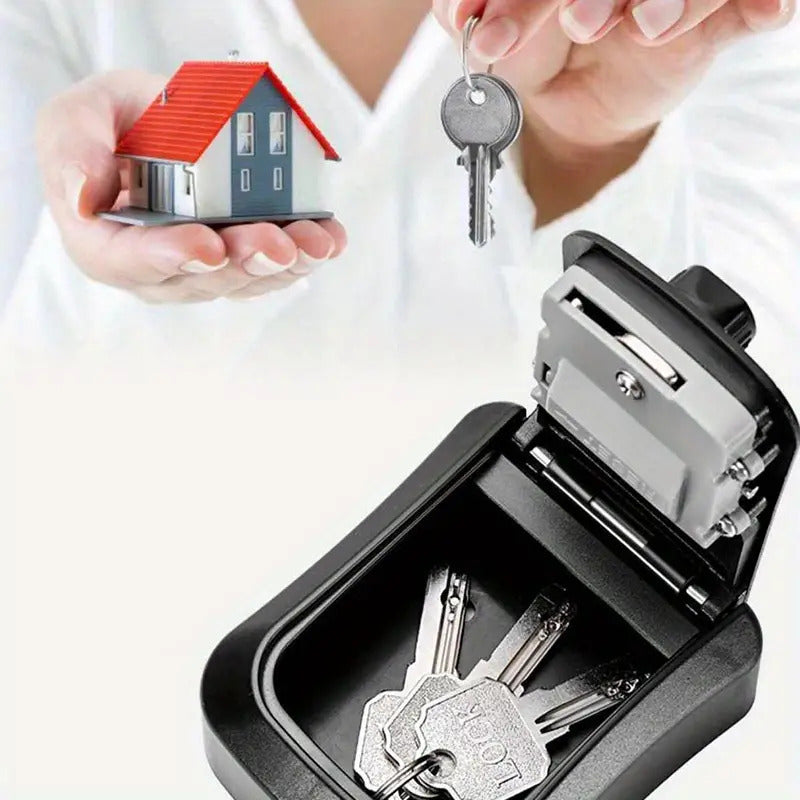 4 Digit Key Safe Lock Box Combination Wall Mount Security Storage Case Organizer