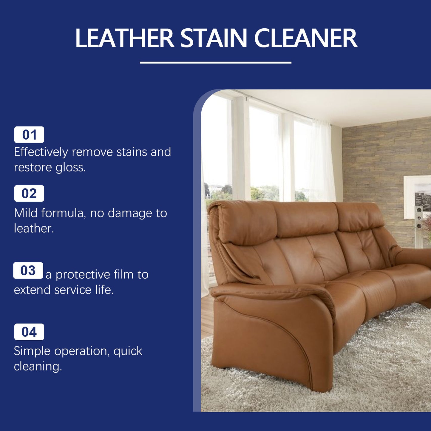 Stain Removing Dust Removing Oil Cleaning Leather Bright Household Cleaner