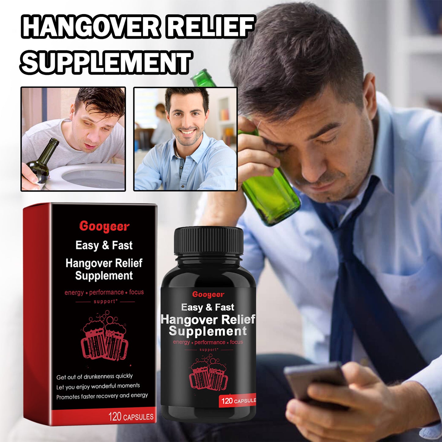 Hangover Relief Supplement Capsules Hangover Relief Supplement Body Care