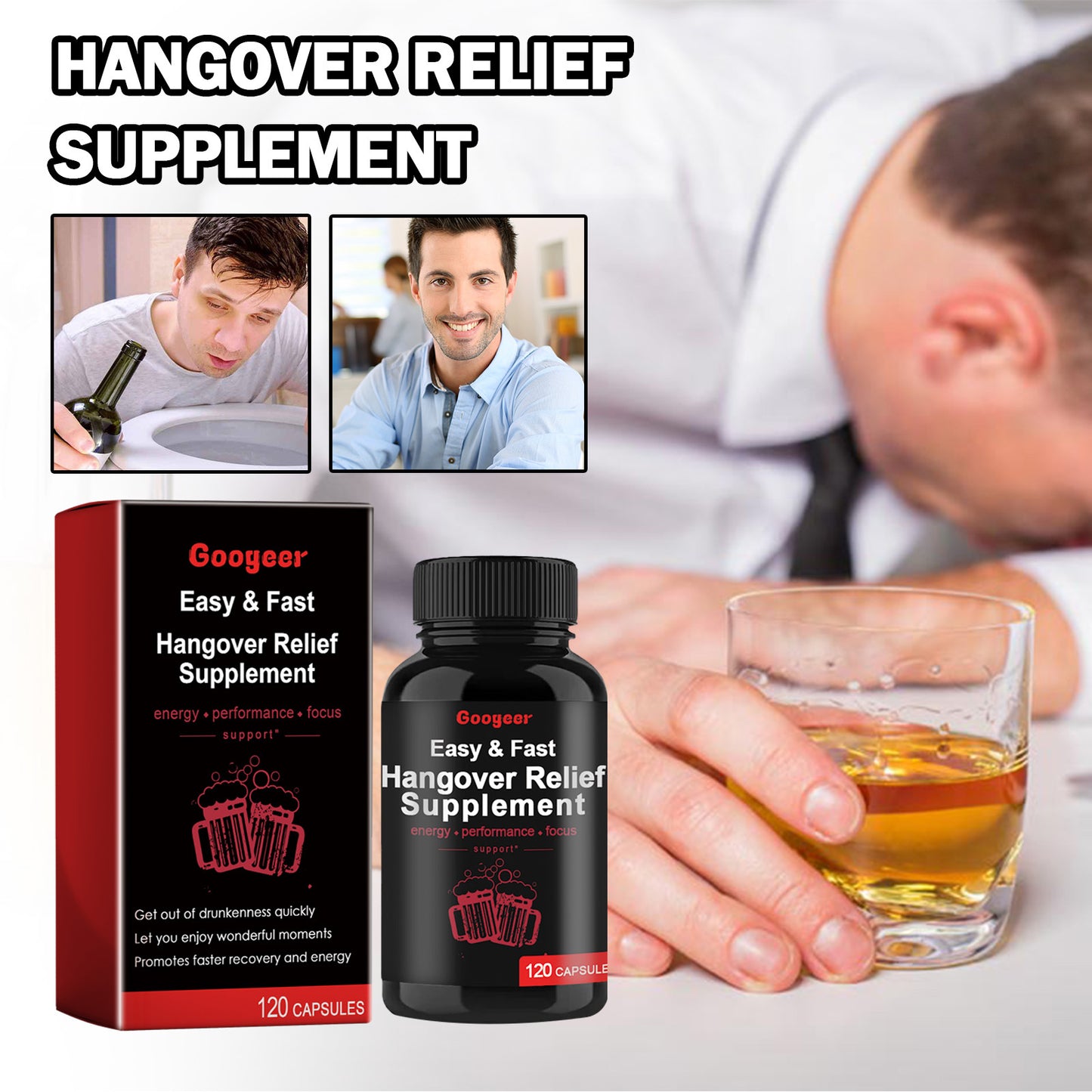 Hangover Relief Supplement Capsules Hangover Relief Supplement Body Care