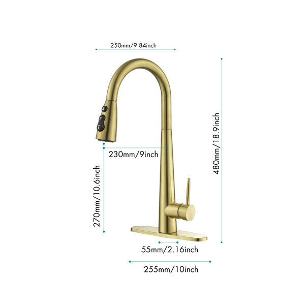 Kitchen Faucet With Pull-down Spray