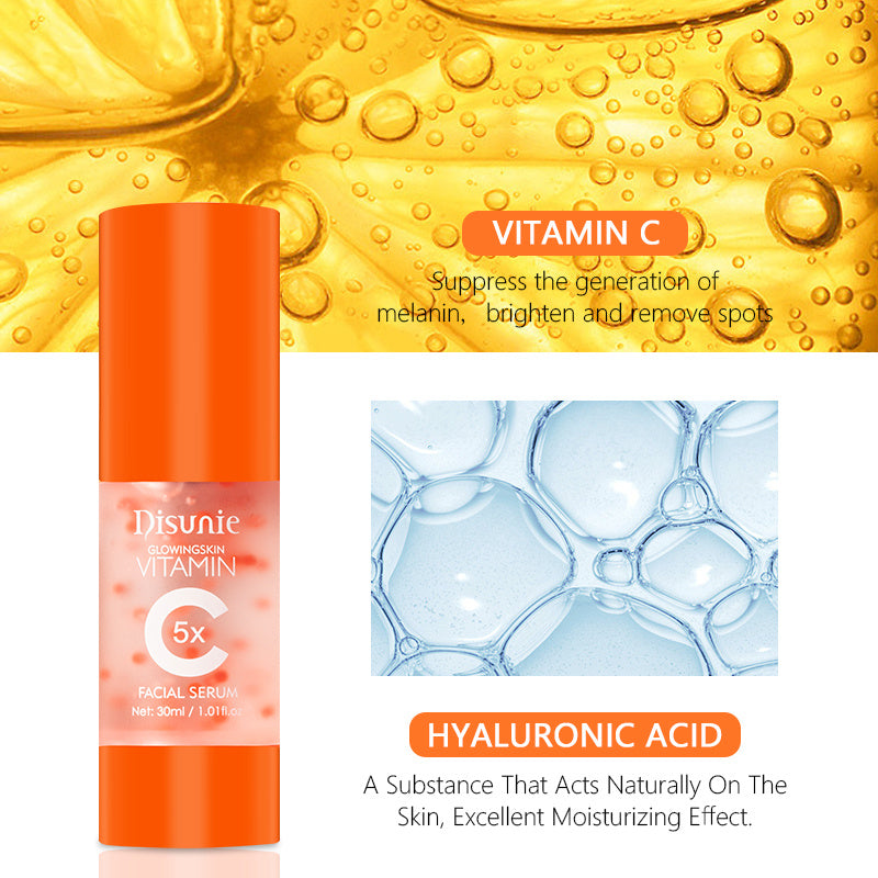 Vit C Face Serum Facial Whitening Brightening Hyaluronic Acid Collagen Vitamin C Dark Spot Corrector Anti-Aging Serums For Face