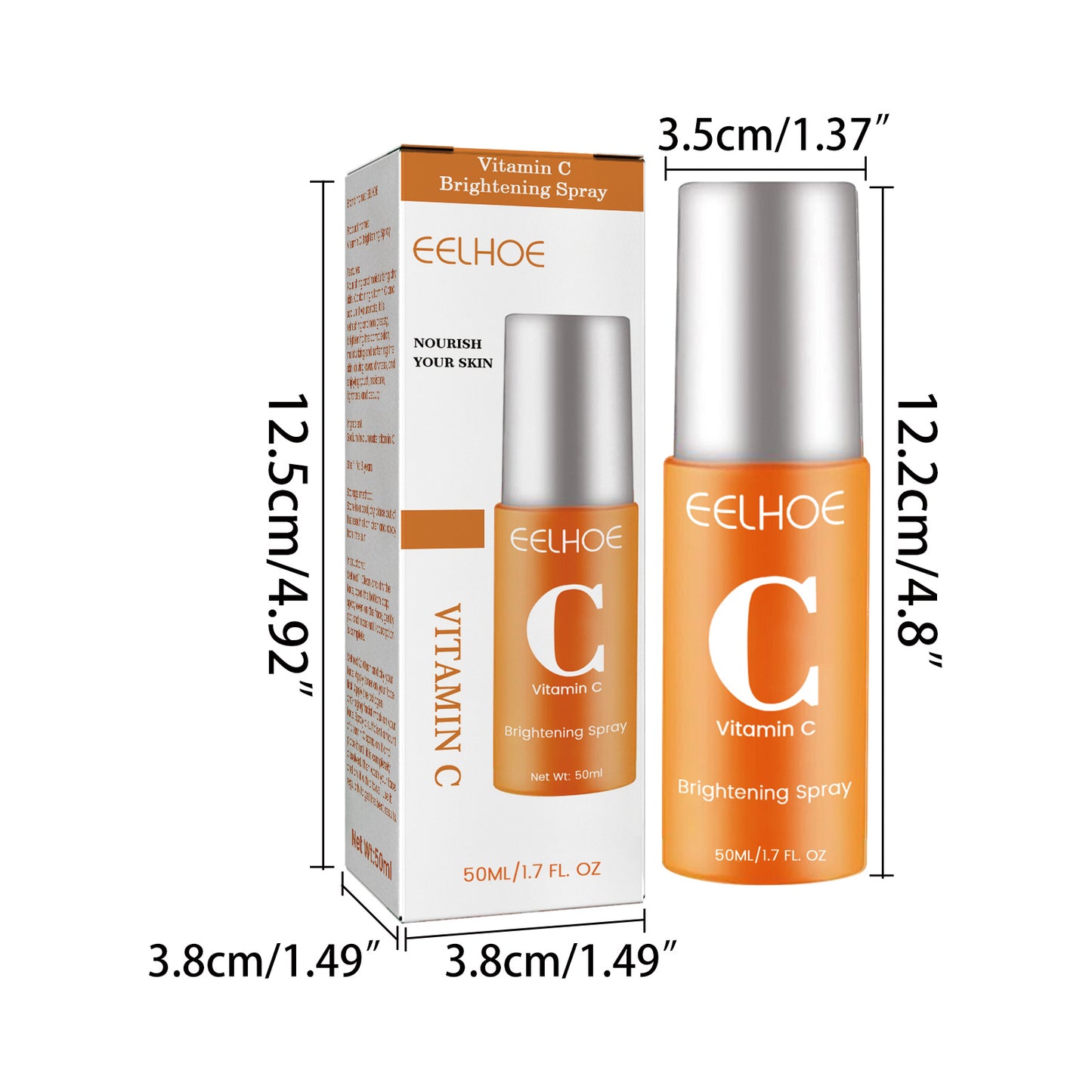 EELHOE Vitamin C Moisturizing Spray Moisturizing And Moisturizing Skin Lightening Acne Spots Rejuvenating And Whitening Spray