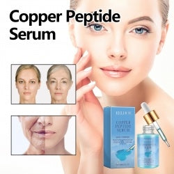 EELHOE Copper Peptide Serum, Fade Out Fine Lines Moisturize Skin Firming Bright Spots And Delicate Pores