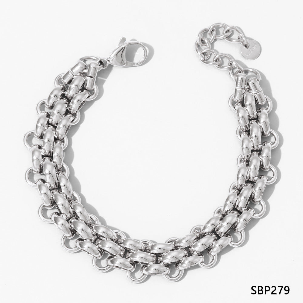 Stainless Steel Bracelet Electroplating Simple Style