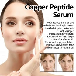 EELHOE Copper Peptide Serum, Fade Out Fine Lines Moisturize Skin Firming Bright Spots And Delicate Pores