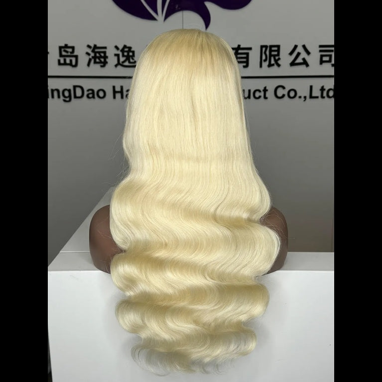 2025 Hot Sale Blonde 30 Inch HD 13x4 Body Wave Lace Wig Raw Black Female Human Hair