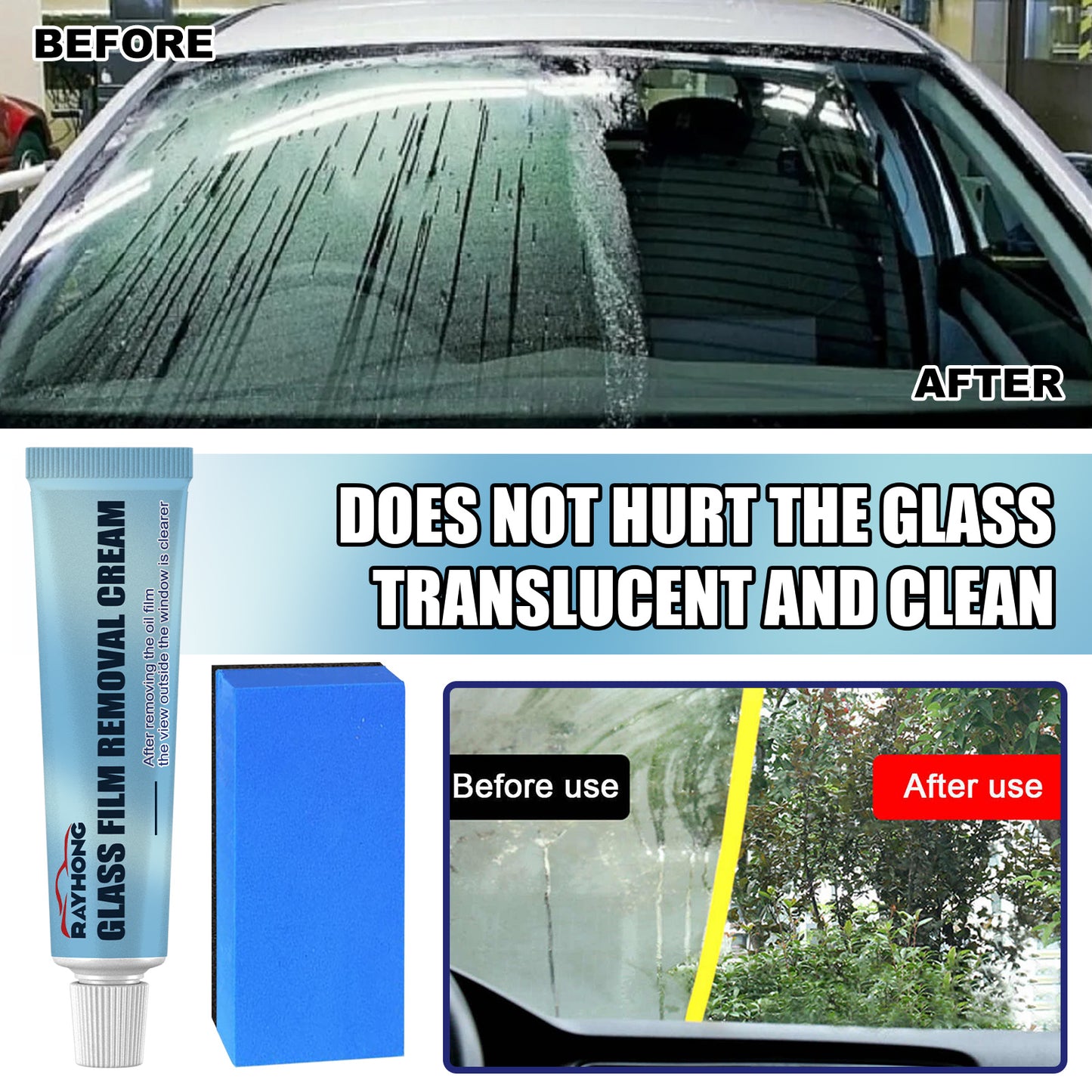 Automotive Glass Oil Film Remover