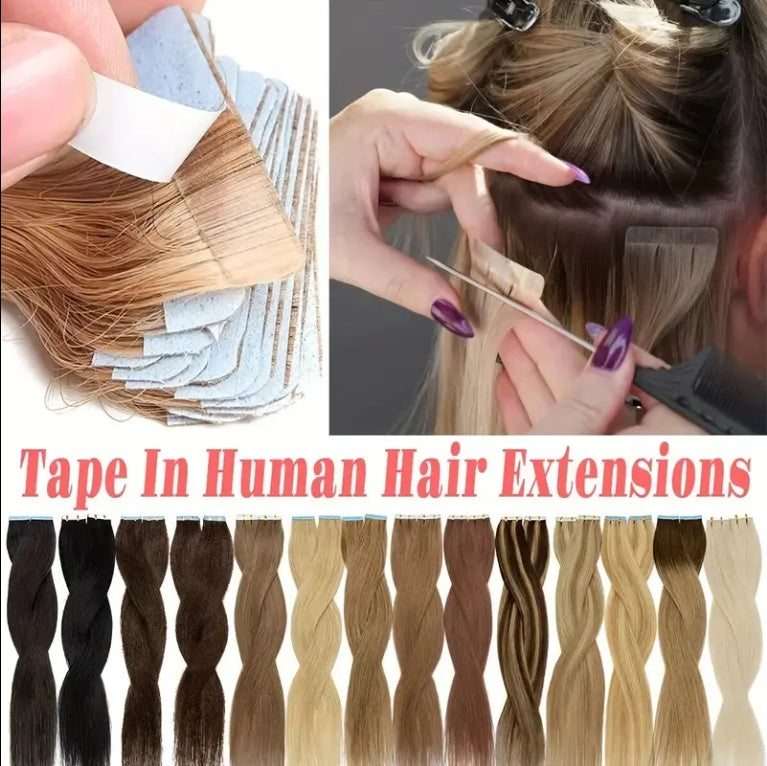 Hot Sale 27 Human Hair Extension Tape Indian Virgin Cuticle Tape  Human Hair Extension Tape