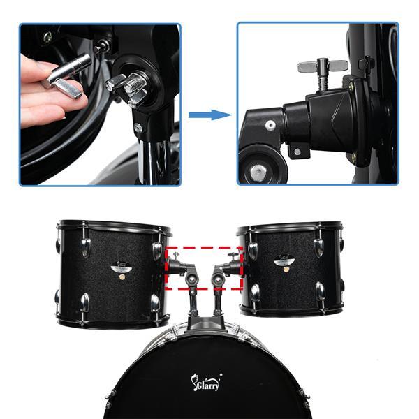 22in 5-drum Poplar Double-layer Oil Skin Star Dot Black Drum Frame, Not Available For Sale In AM