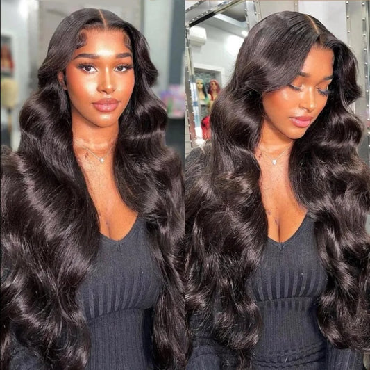 Wear A 200 Density 4x4 Sheer Lace Human Hair Wig Brazilian Remy Horse Body Wave Glue Free Wig Lace Closure Wig