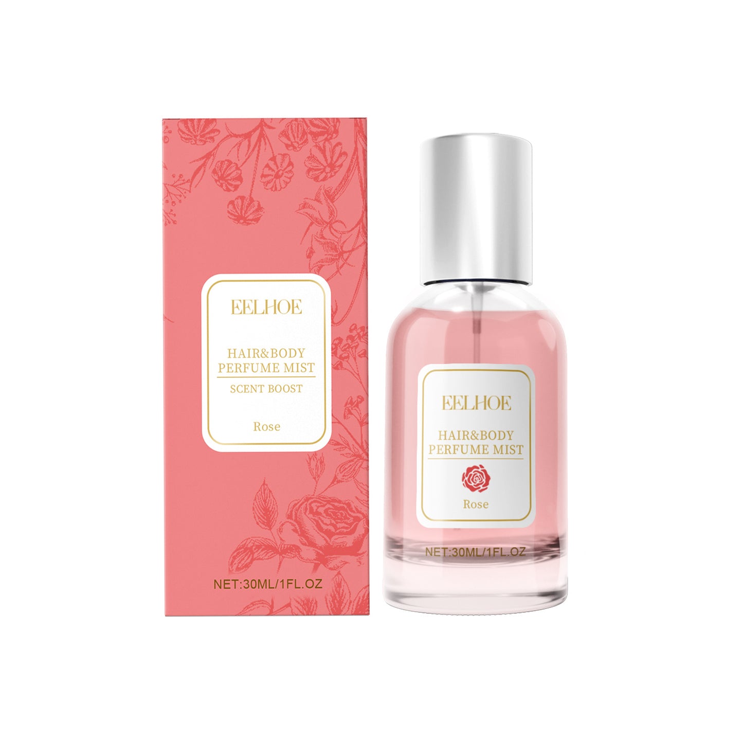 EELHOE Rose Body Hair Eau De Parfum Spray Fresh And Elegant With Fragrance And Charm Perfume Spray