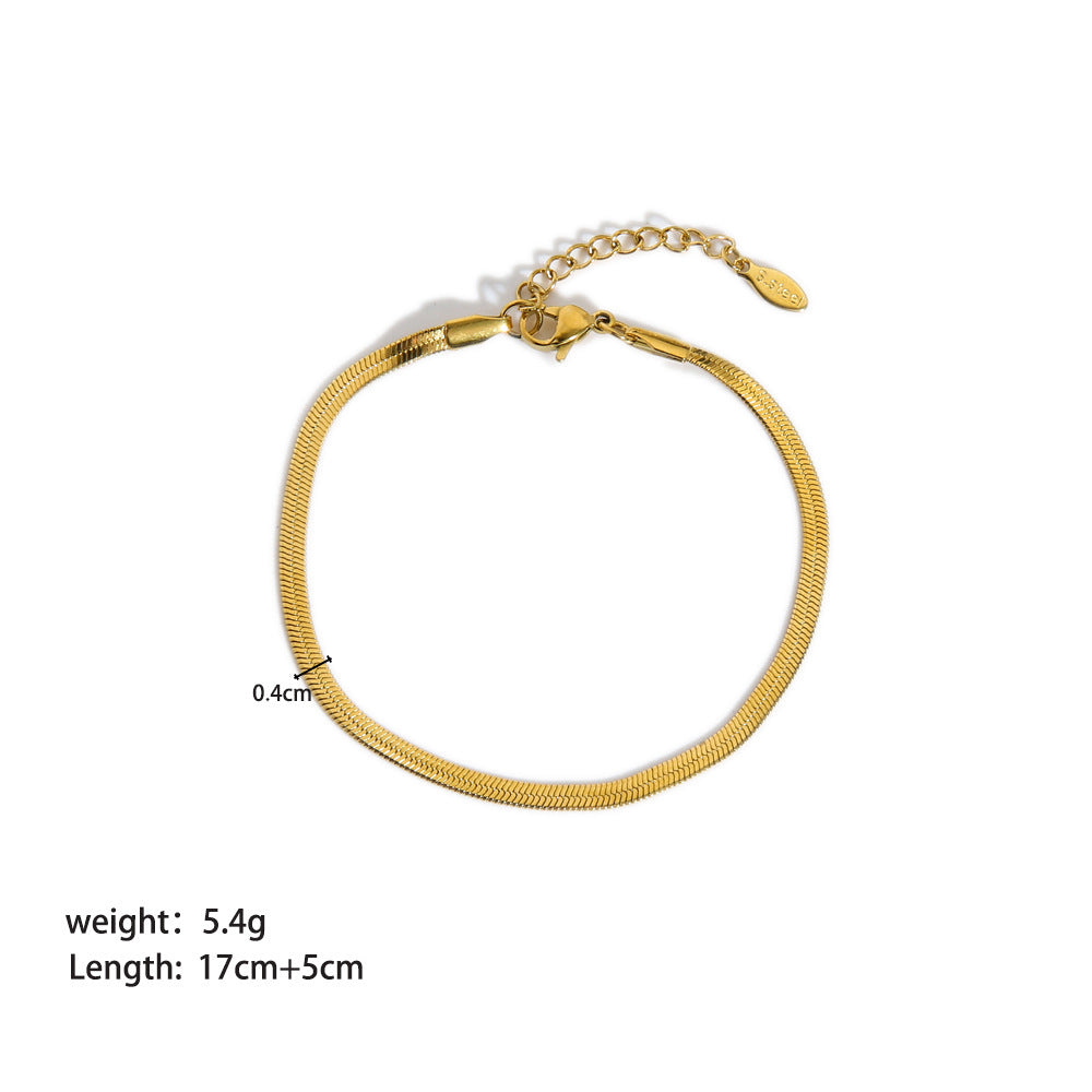 Stainless Steel Ornament Bracelet Female