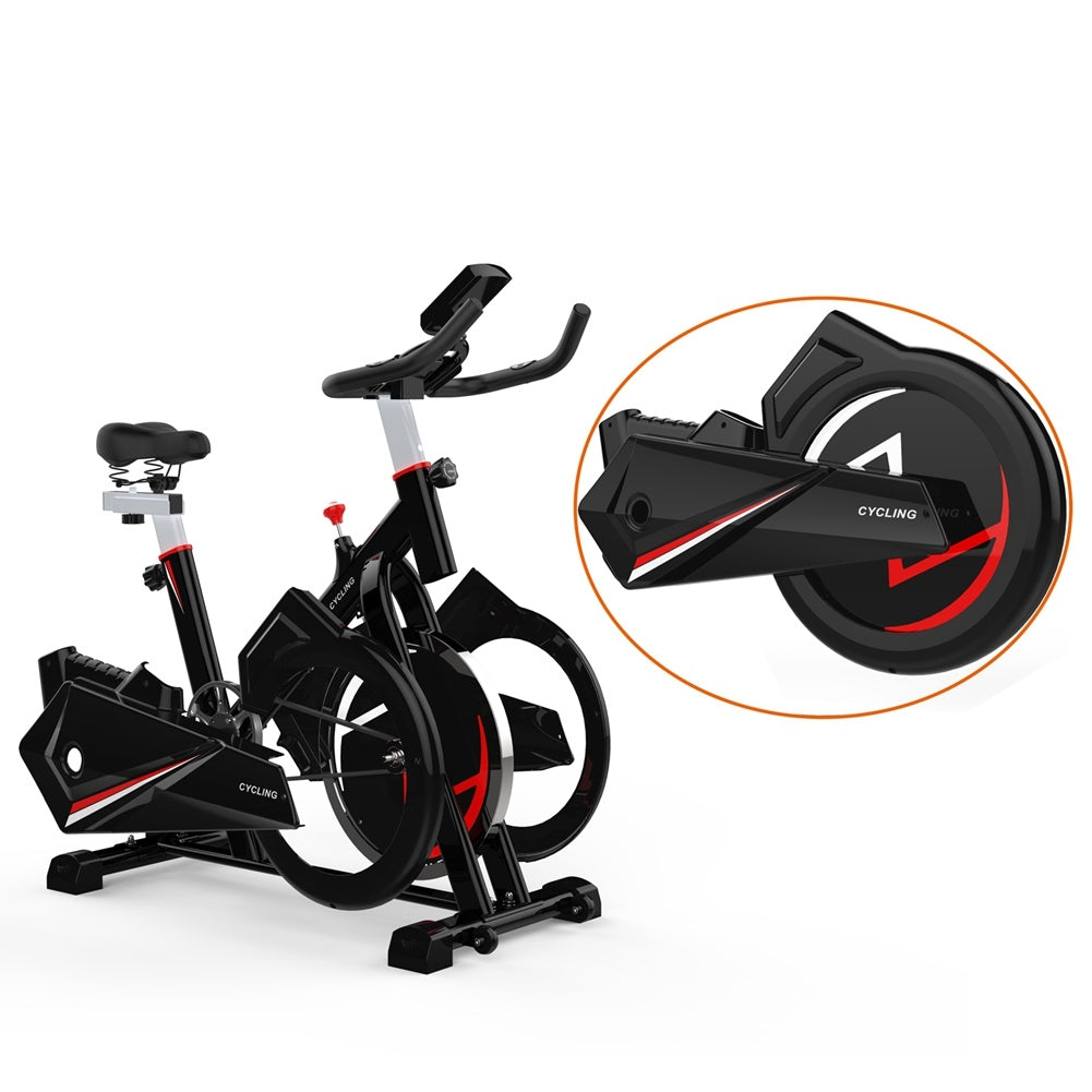 Gym Fitness Indoor Cycling Trainer Quiet Stationary Spinning Bike with Holder