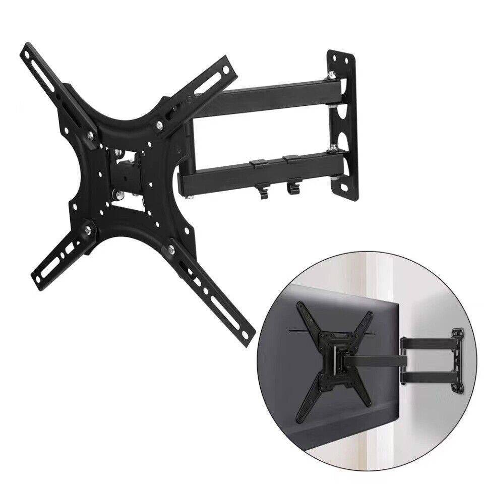 Full Motion TV Wall Mount Bracket Swivel Tilt For 32 36 37 40 42 46 49 50 55inch