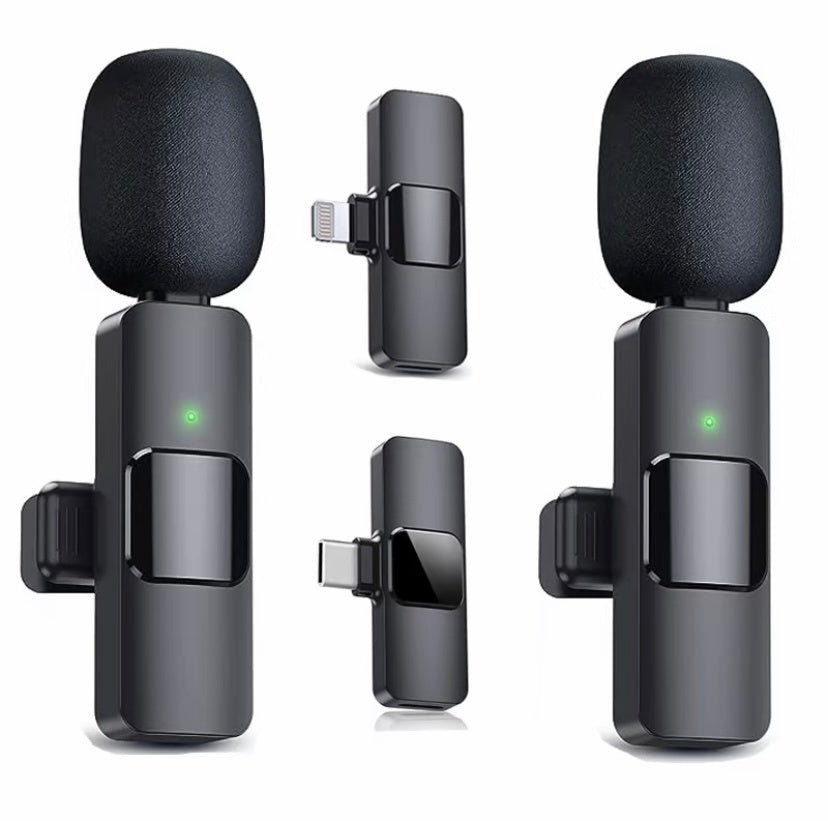 Wireless Lavalier Microphone, Type - C IPhone 15, 16, Rechargeable Wireless Microphone For Video Recording, Game Live Streaming, Interview, Vlog
