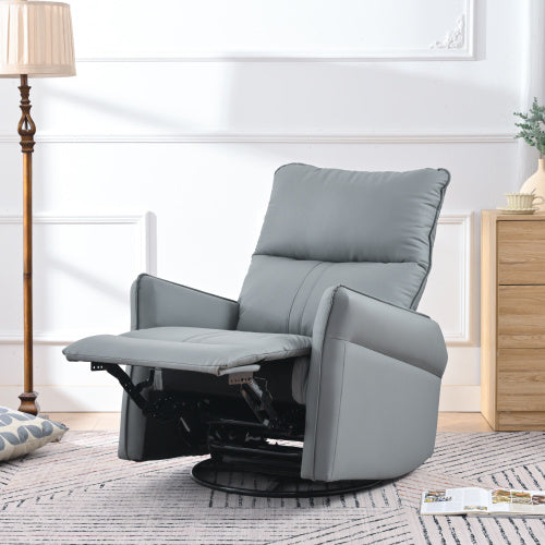 Modern Small Swing Swivel Recliner Bedroom Chair