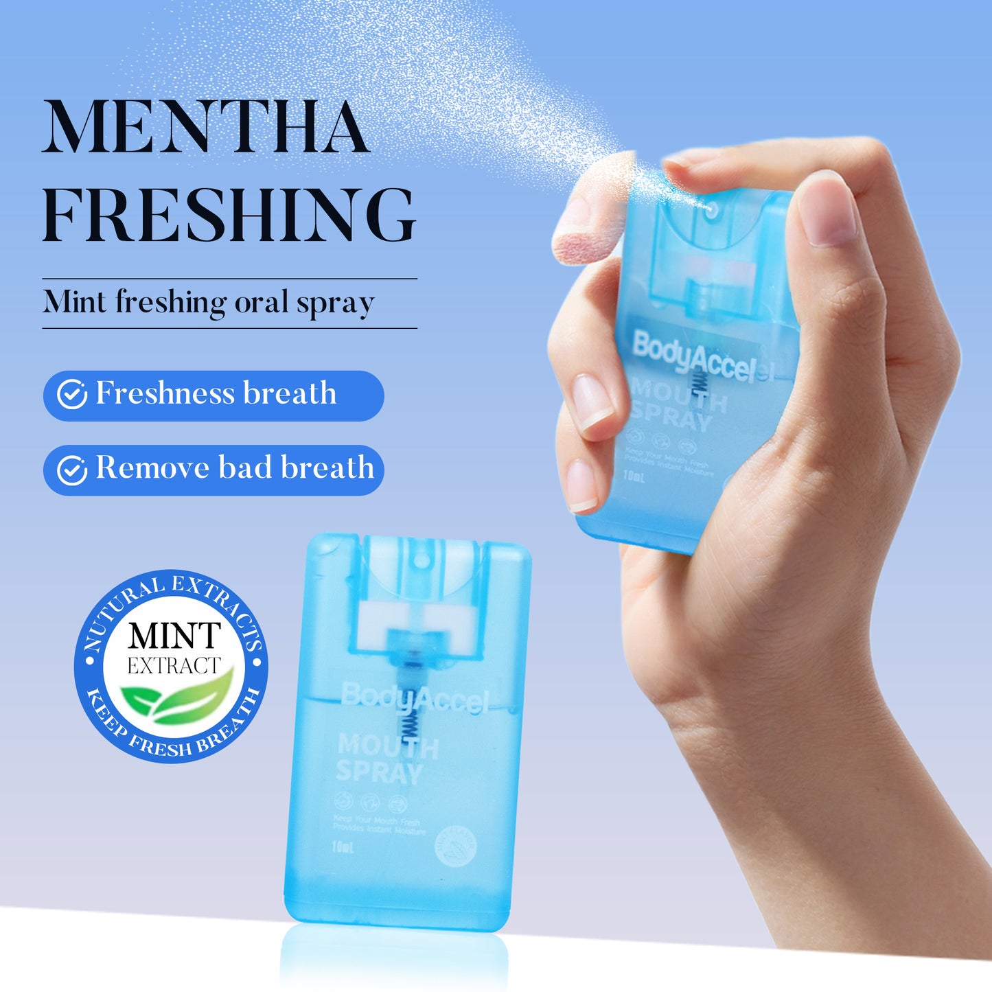 Mint Refreshing Body Accelerating Oral Spray