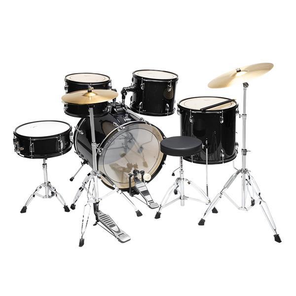 22in 5-drum Poplar Double-layer Oil Skin Star Dot Black Drum Frame, Not Available For Sale In AM