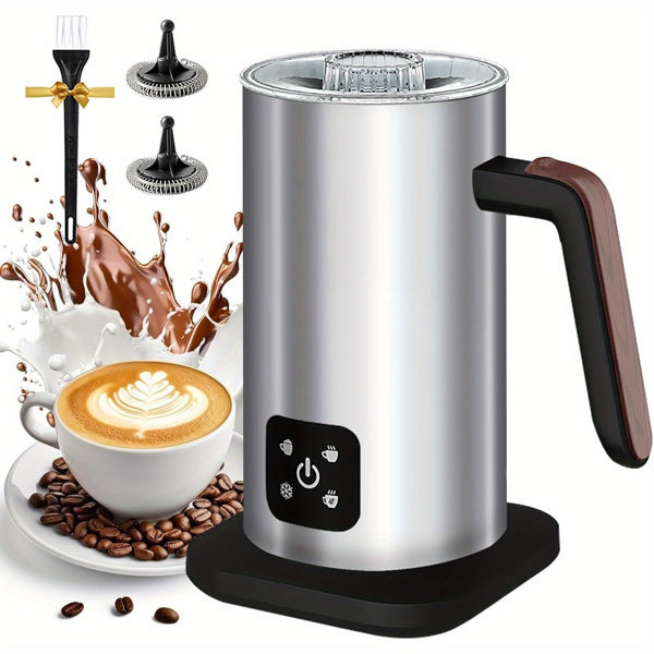 4-in-1 Coffee And Latte Electric Milk Frother, Capacity 350ml, Silent Operation, Automatic Shut-off Of Hot And Cold Milk, Banned On Walmart Platform