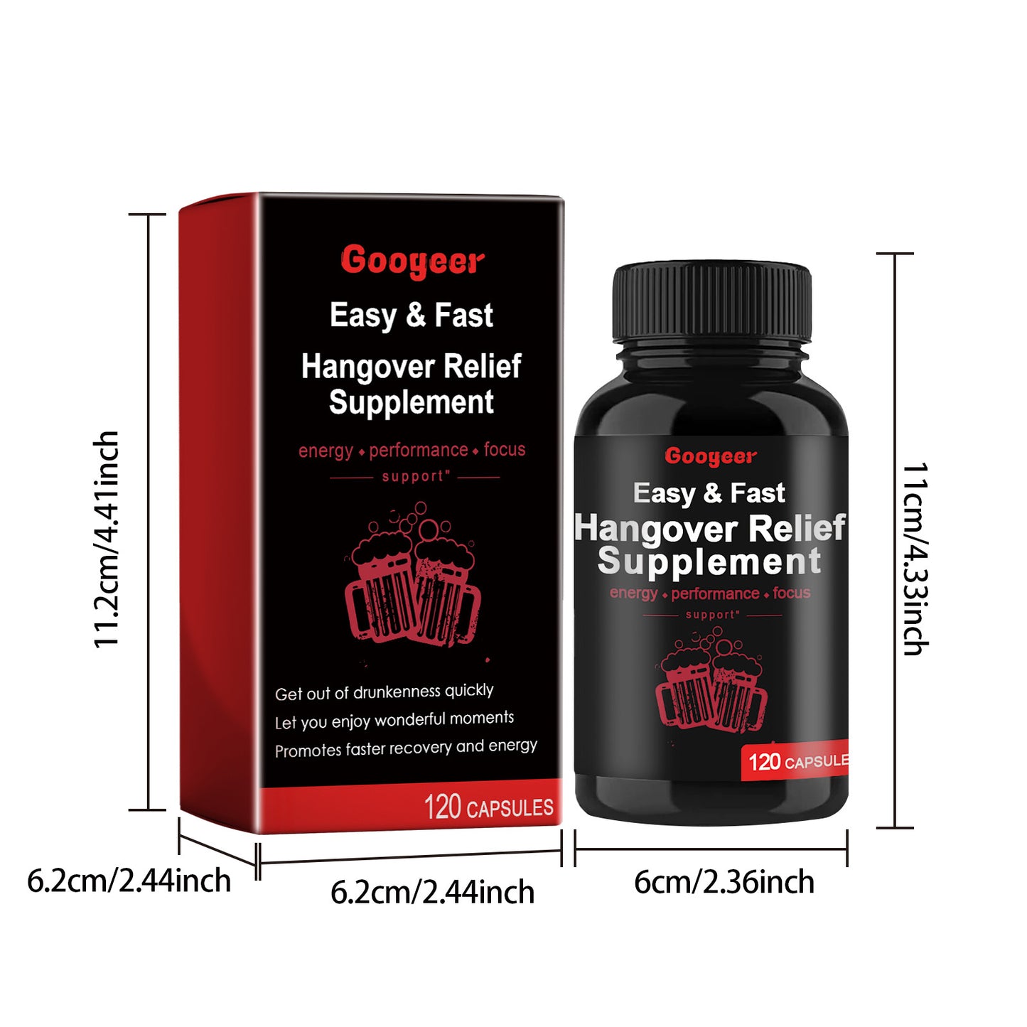 Hangover Relief Supplement Capsules Hangover Relief Supplement Body Care