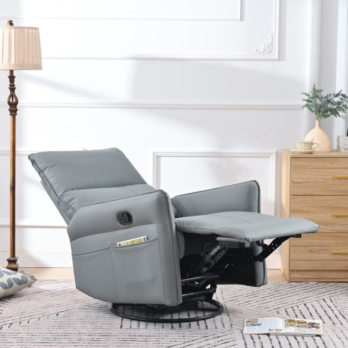 Modern Small Swing Swivel Recliner Bedroom Chair