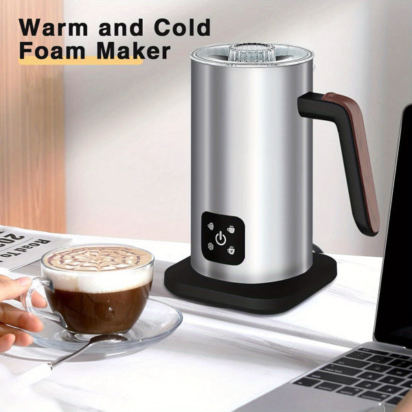 4-in-1 Coffee And Latte Electric Milk Frother, Capacity 350ml, Silent Operation, Automatic Shut-off Of Hot And Cold Milk, Banned On Walmart Platform