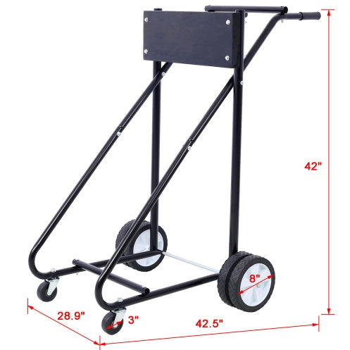 Outboard Boat Motor Stand, Engine Carrier Cart Dolly For Storage, 315lbs Weight Capacity, W Wheels