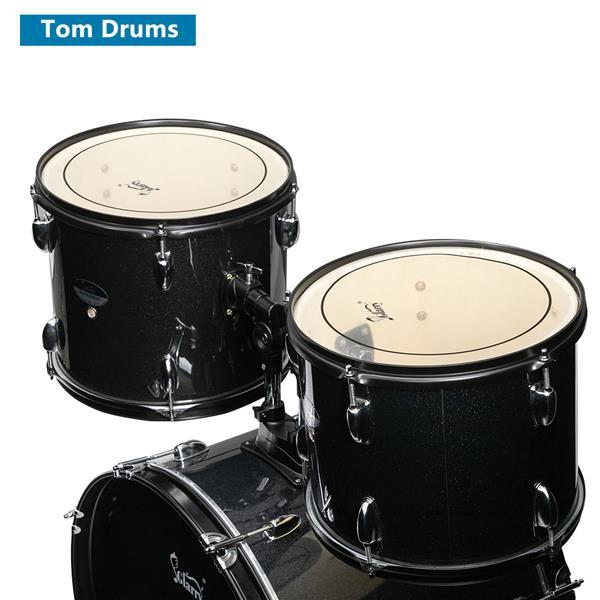 22in 5-drum Poplar Double-layer Oil Skin Star Dot Black Drum Frame, Not Available For Sale In AM