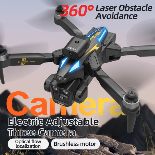 C10S - 360 Degree Obstacle Avoidance, Electrically Adjustable Triple Camera, Toy Drone