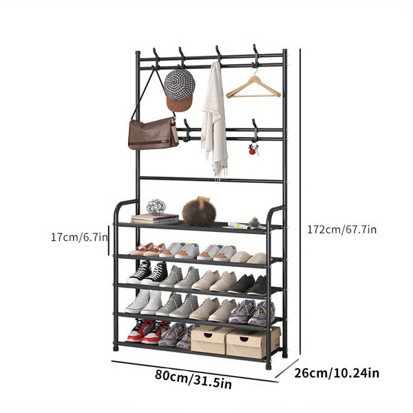 Simple Coat Rack Shoe Rack - Prohibited Platform, Temu