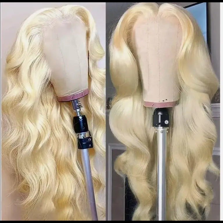 2025 Hot Sale Blonde 30 Inch HD 13x4 Body Wave Lace Wig Raw Black Female Human Hair