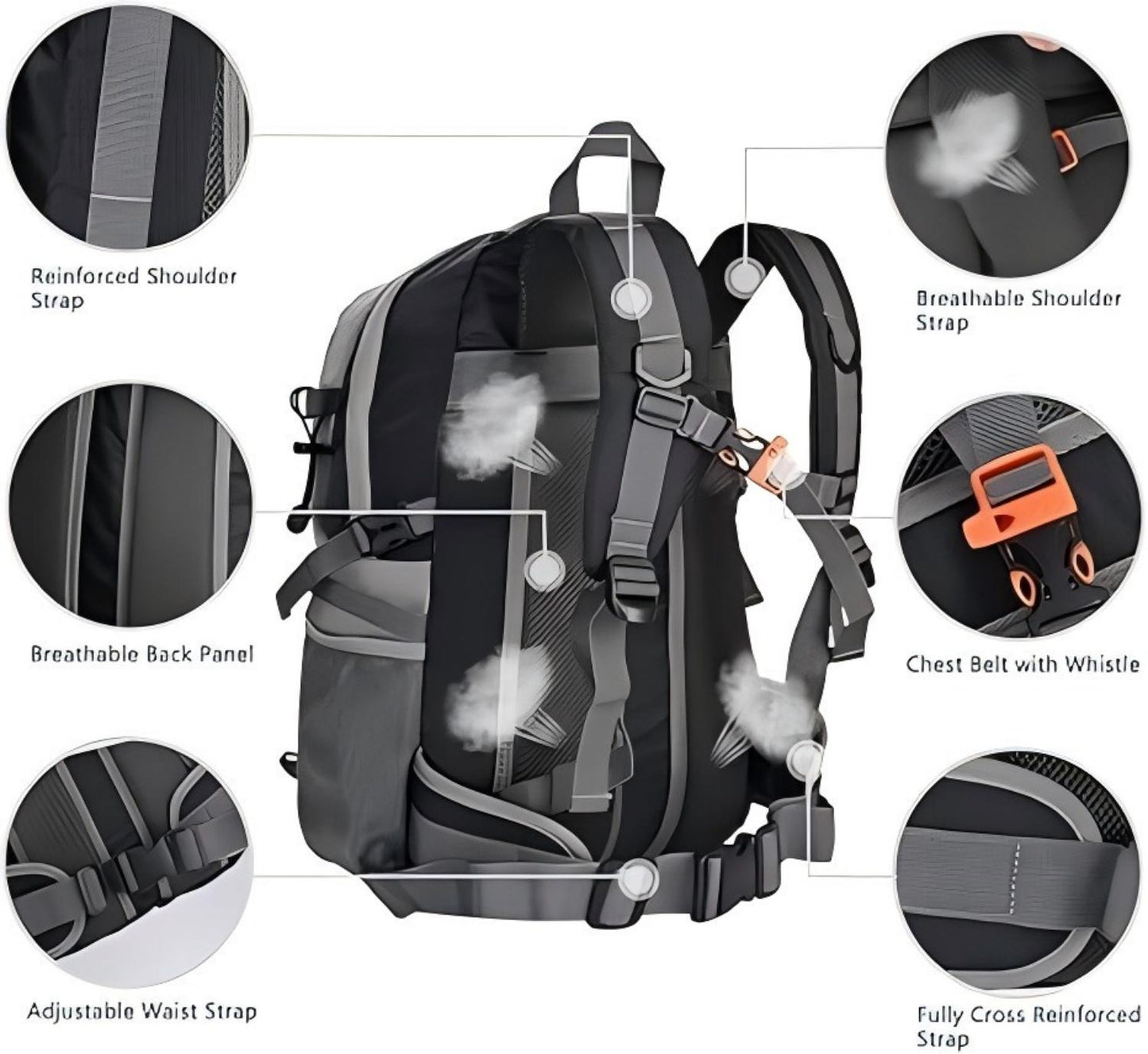 Water Resistant Hiking Backpack