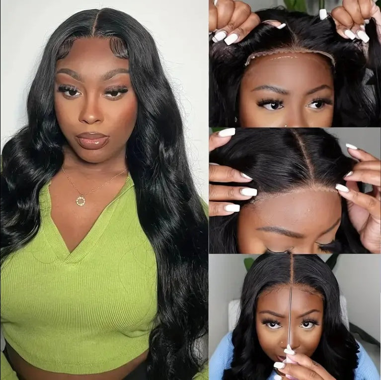 Wolsale Wear No Glue Wig Human Hair Pre Pull 13x4 HD Lace Wig Body Wave Lace Before Wig Ready