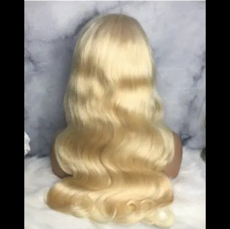 2025 Hot Sale Blonde 30 Inch HD 13x4 Body Wave Lace Wig Raw Black Female Human Hair